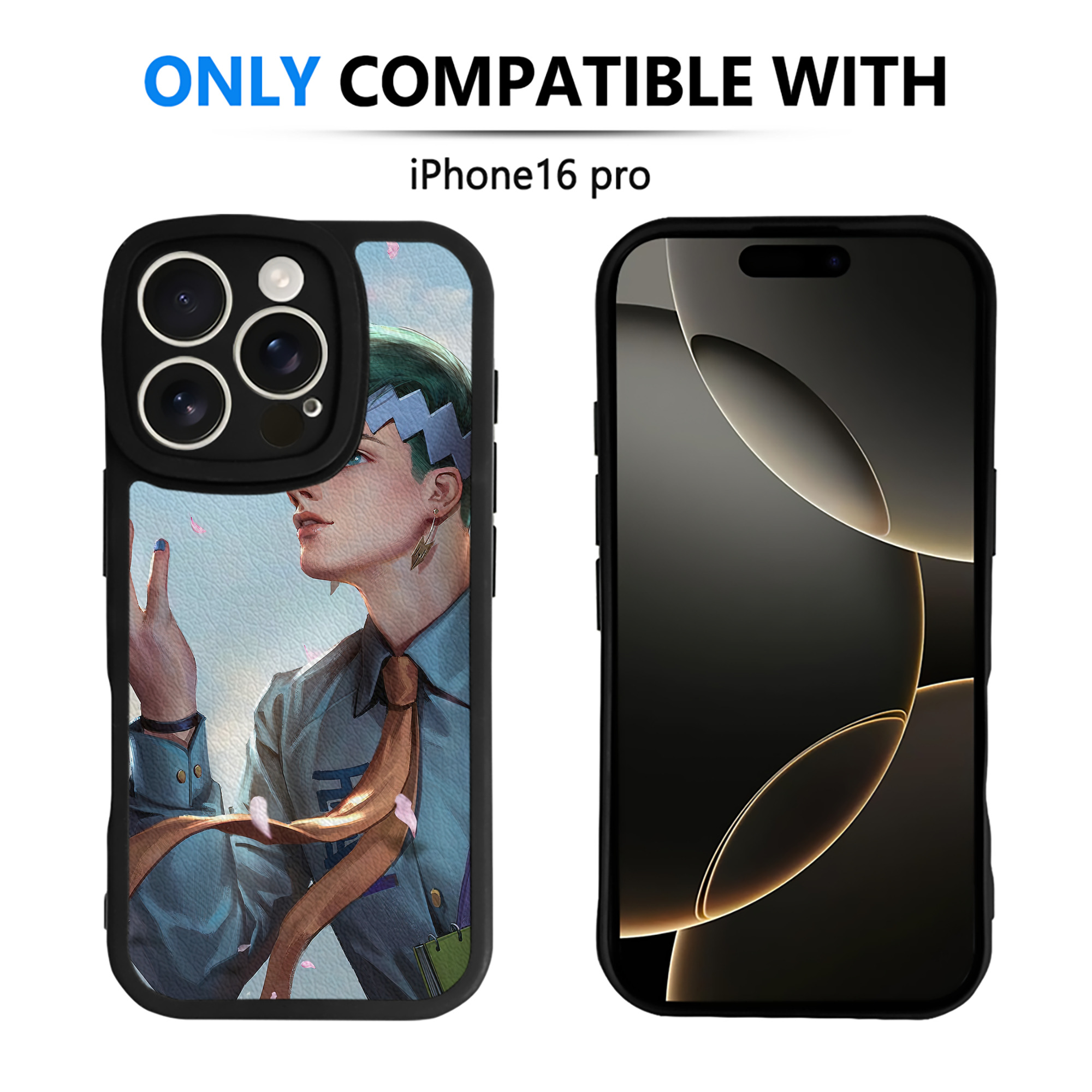 （画像用） ジョジョの奇妙な冒険 JoJo's Bizarre Adventure 【iPhone 16シリーズ対応】シリコンスマホケース（レザー調） 材質：シリコン